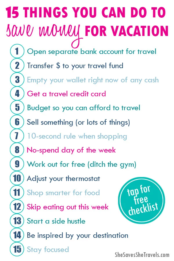 Simple tools for creating a travel budget: Easy ways to save for your next vacation.