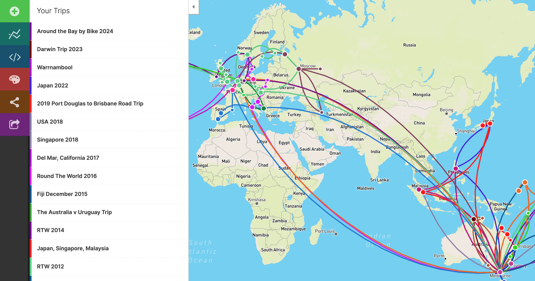 Use an interactive map tool to plan your perfect trip, see how to get started.