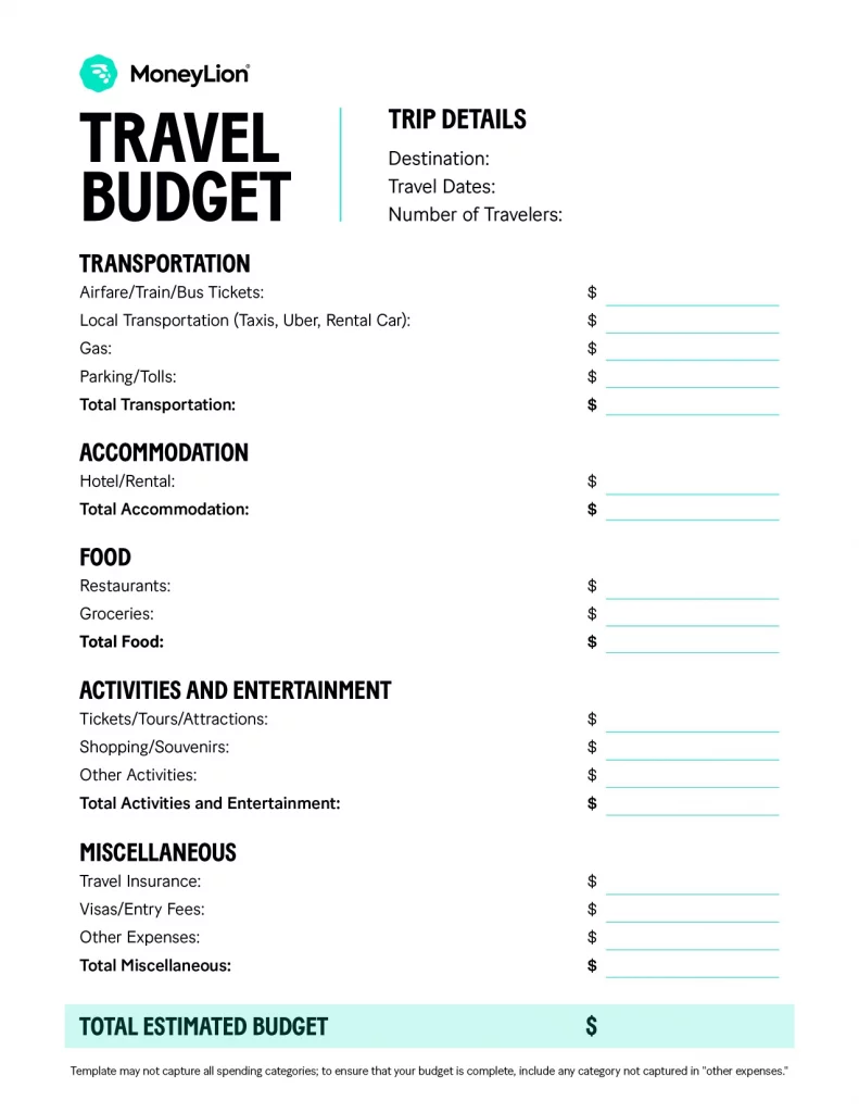 How to use the best travel budget calculators for saving money on your next trip?