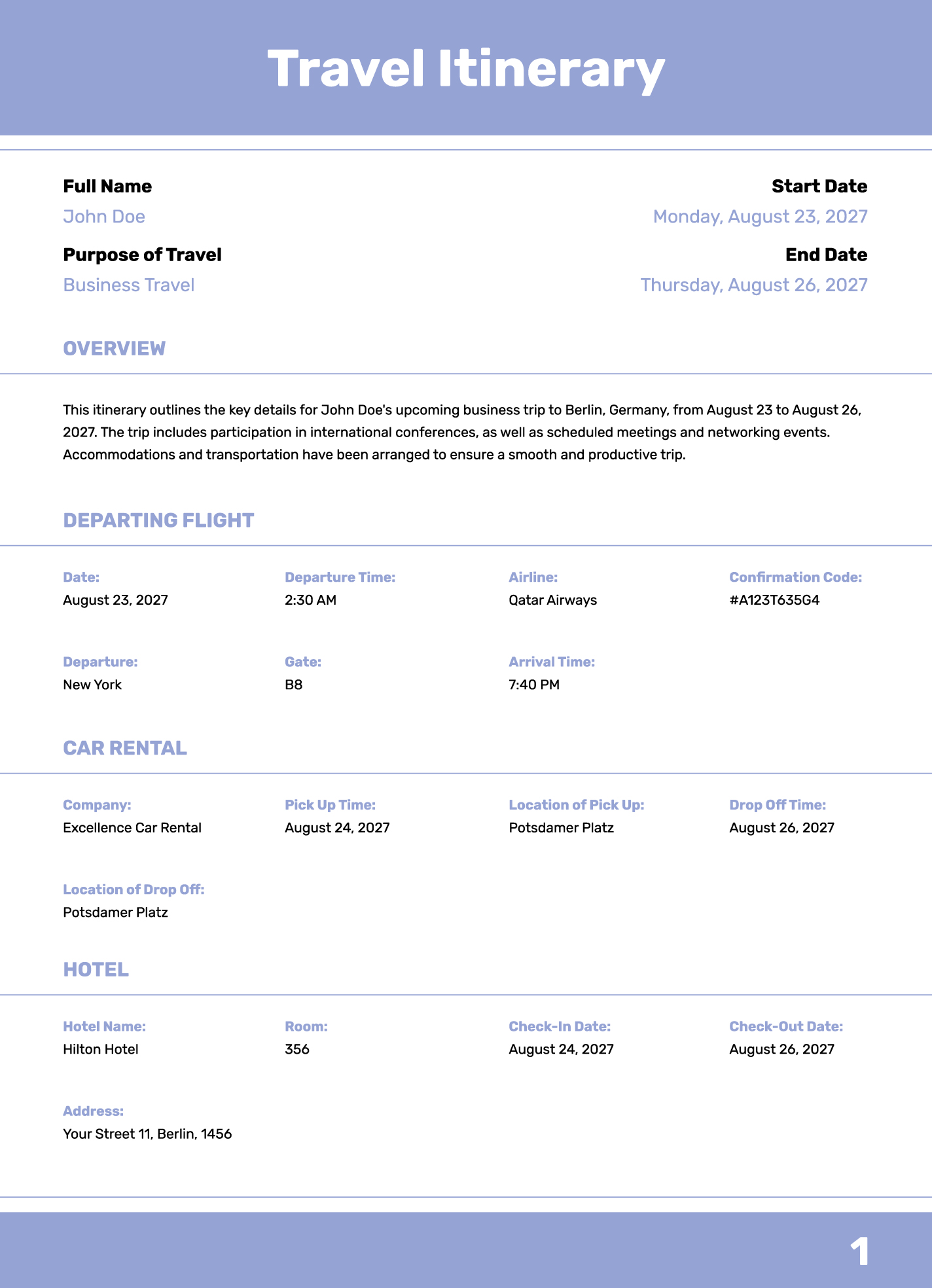 How to create an efficient travel itinerary for business? Make your work trip stress-free!