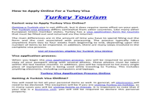 How to apply for a tourist visa online (Quick tips for a successful application)