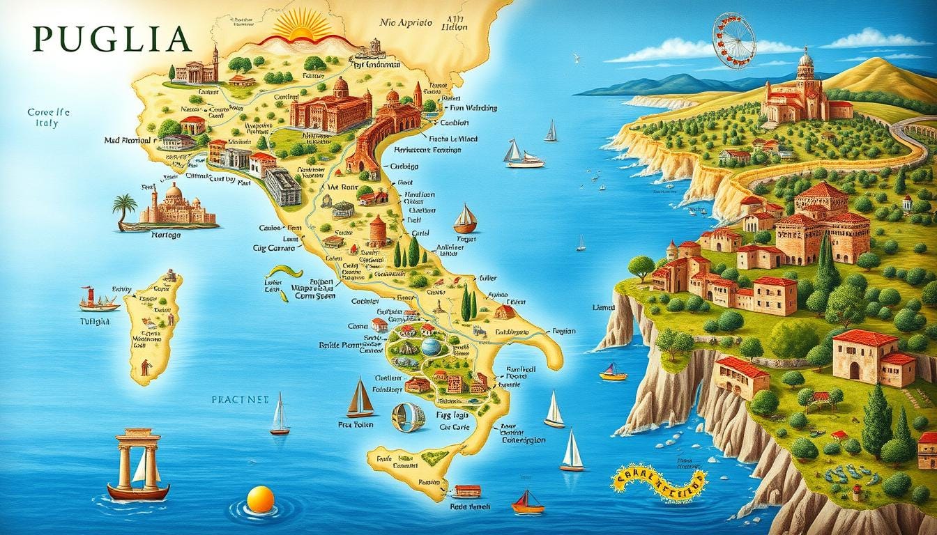 Puglia Map: Discover the Regions Highlights (Easy to Use!)