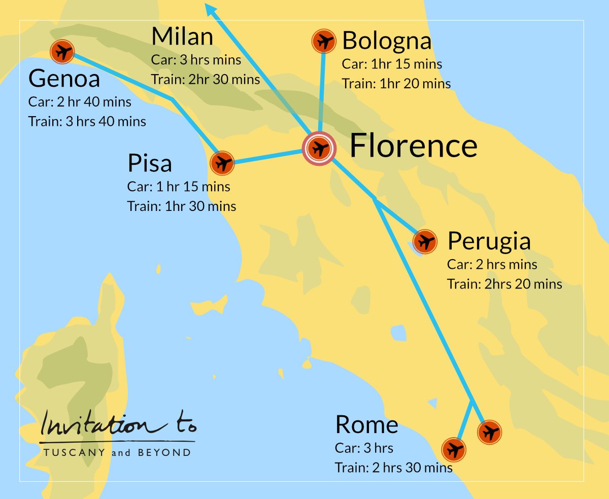 Wheres Everything? Use This Florence Italy Airport Map to Get Around Fast.