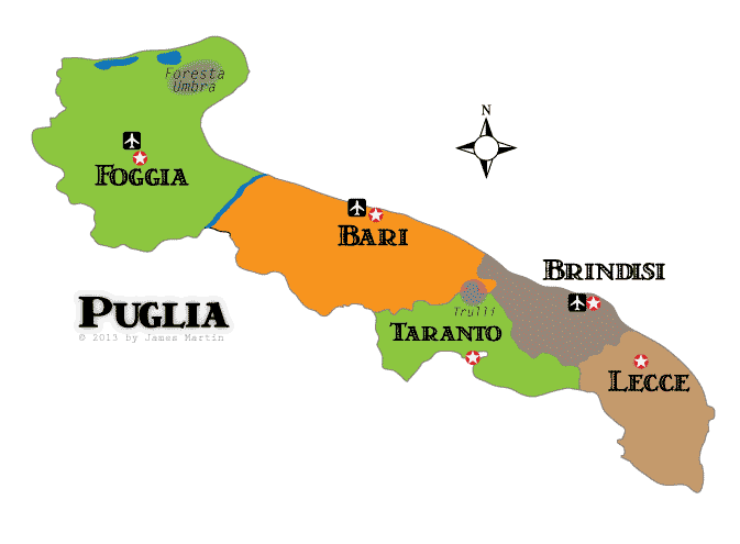 Puglia Map: Discover the Regions Highlights (Easy to Use!)