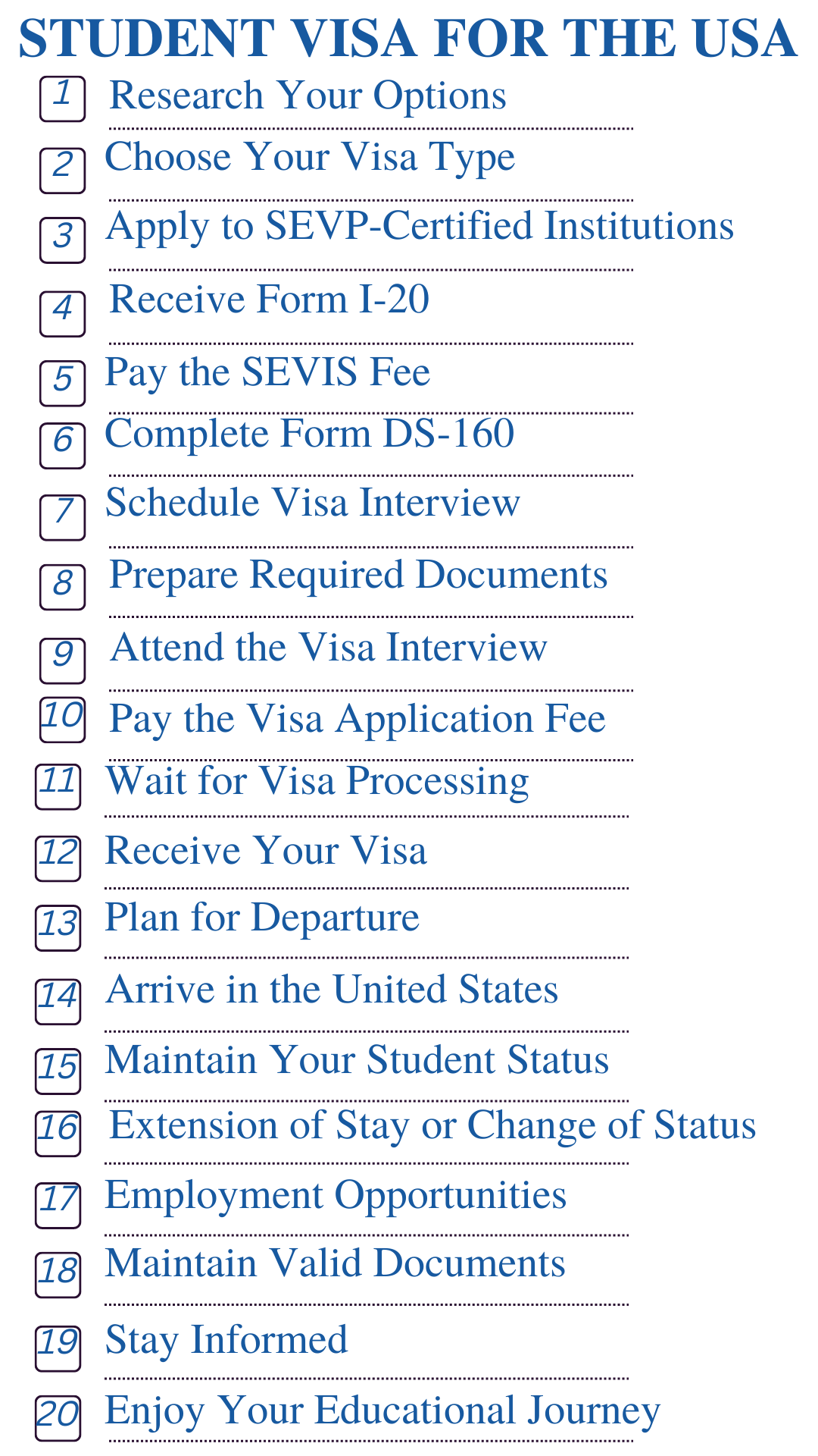 How to apply for a student visa to the US (Ultimate Checklist).