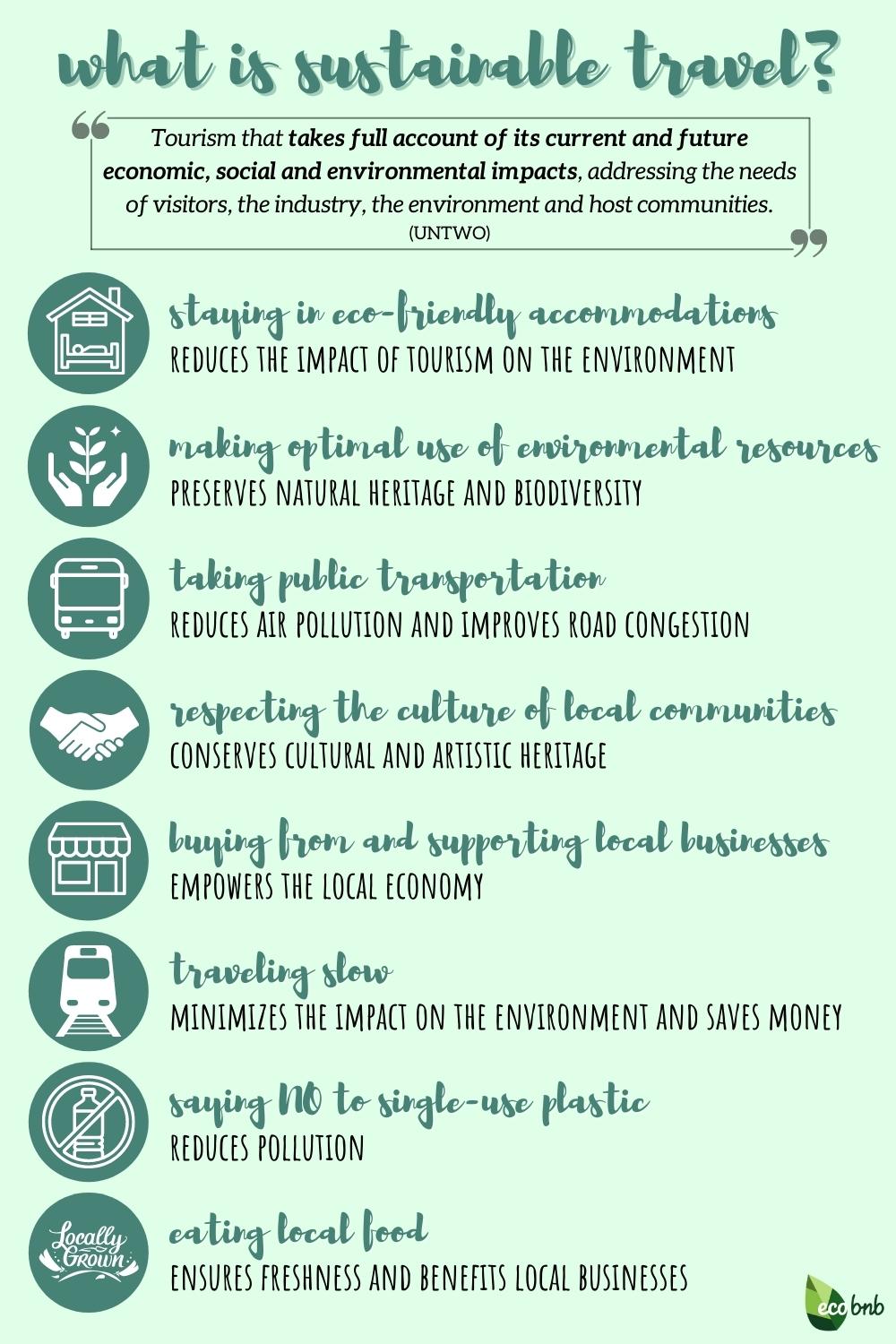 Best Sustainable tourism practices? Make your trip eco-friendly.
