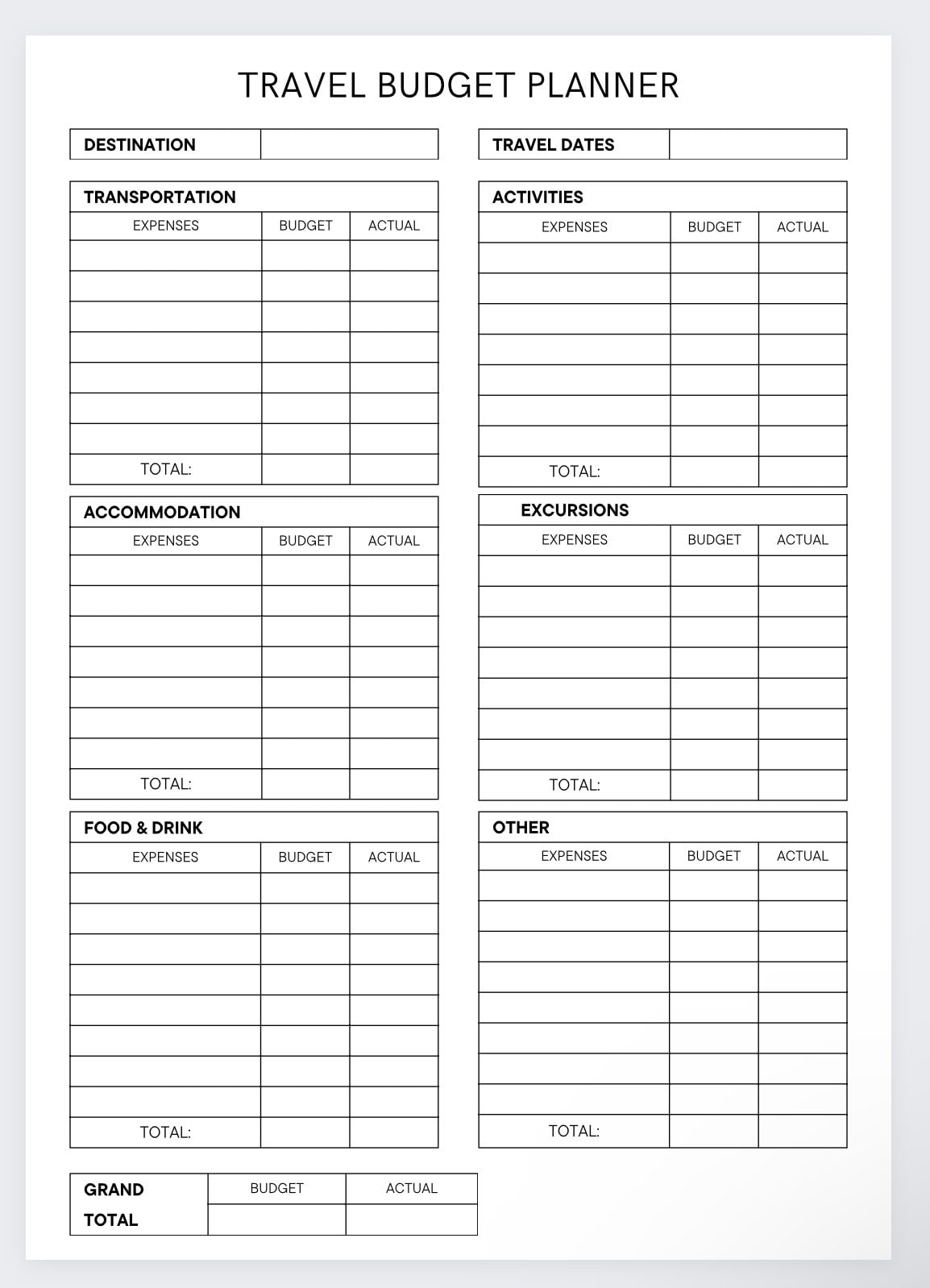 Simple travel budget calculator: Easy planning for first-time travelers!