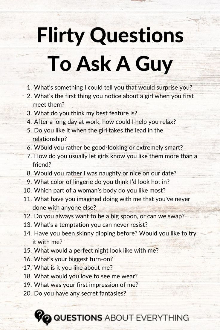 From Flirty to X-Rated: A List of Sexual Questions to Ask a Guy Tonight
