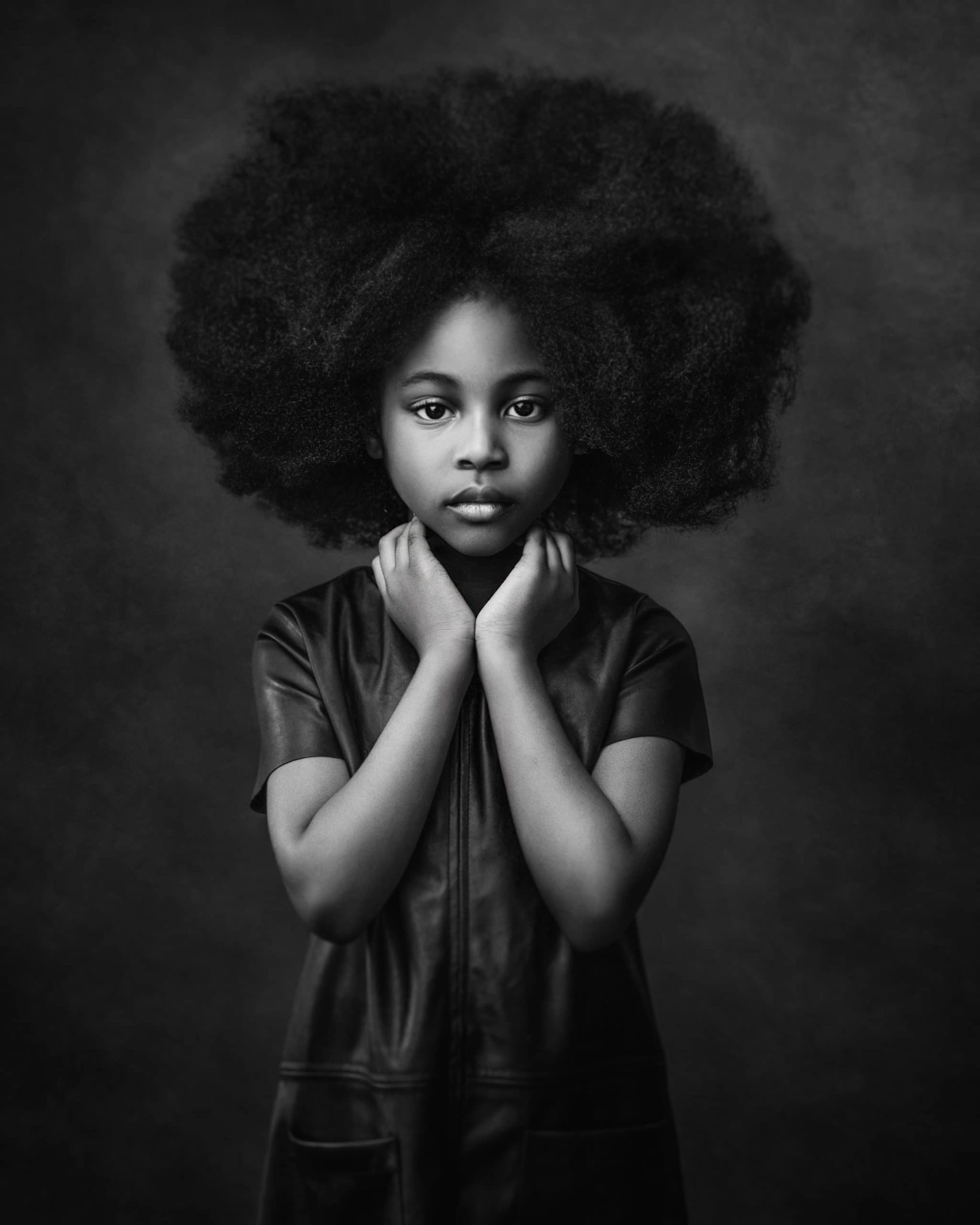 Black Girl Picture: Master Side and Split Lighting Techniques.