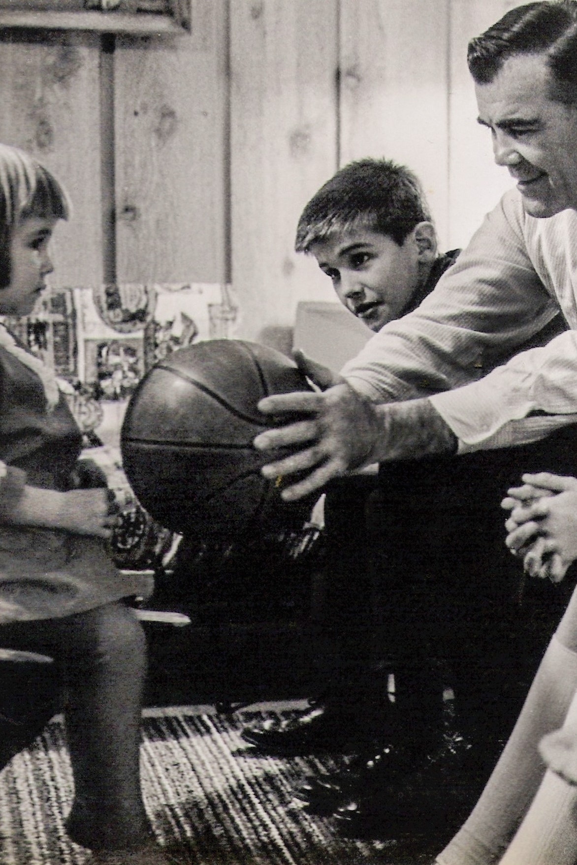 My dad played basketball with me and my brother: Childhood Memories.