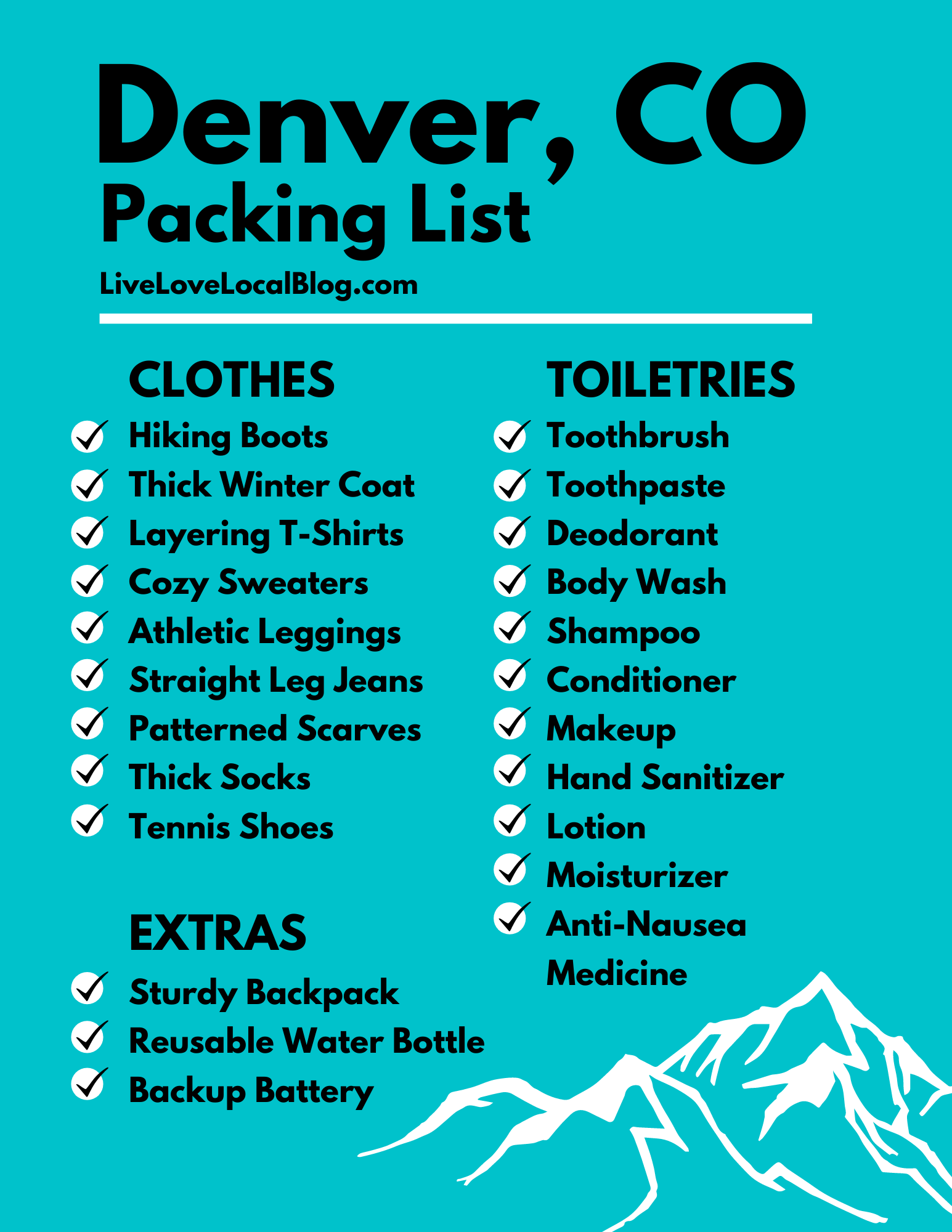 Wondering what to pack for denver weather april? Check this easy list for your clothing ideas.