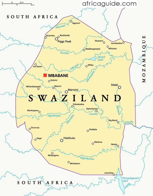 Map Swaziland Africa: Find Your Way Around (Easy Guide!)