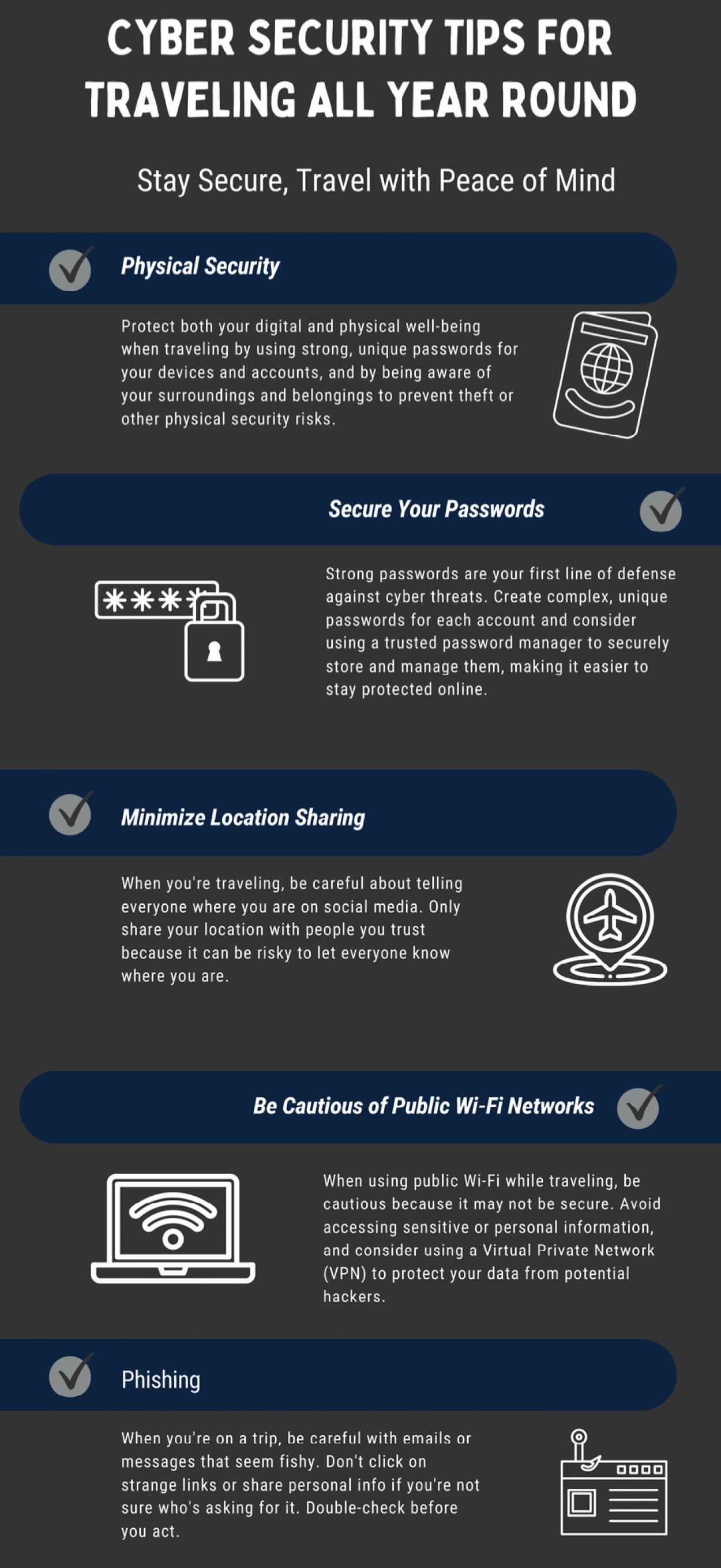 Easy tips: How to stay secure when traveling in remote areas.
