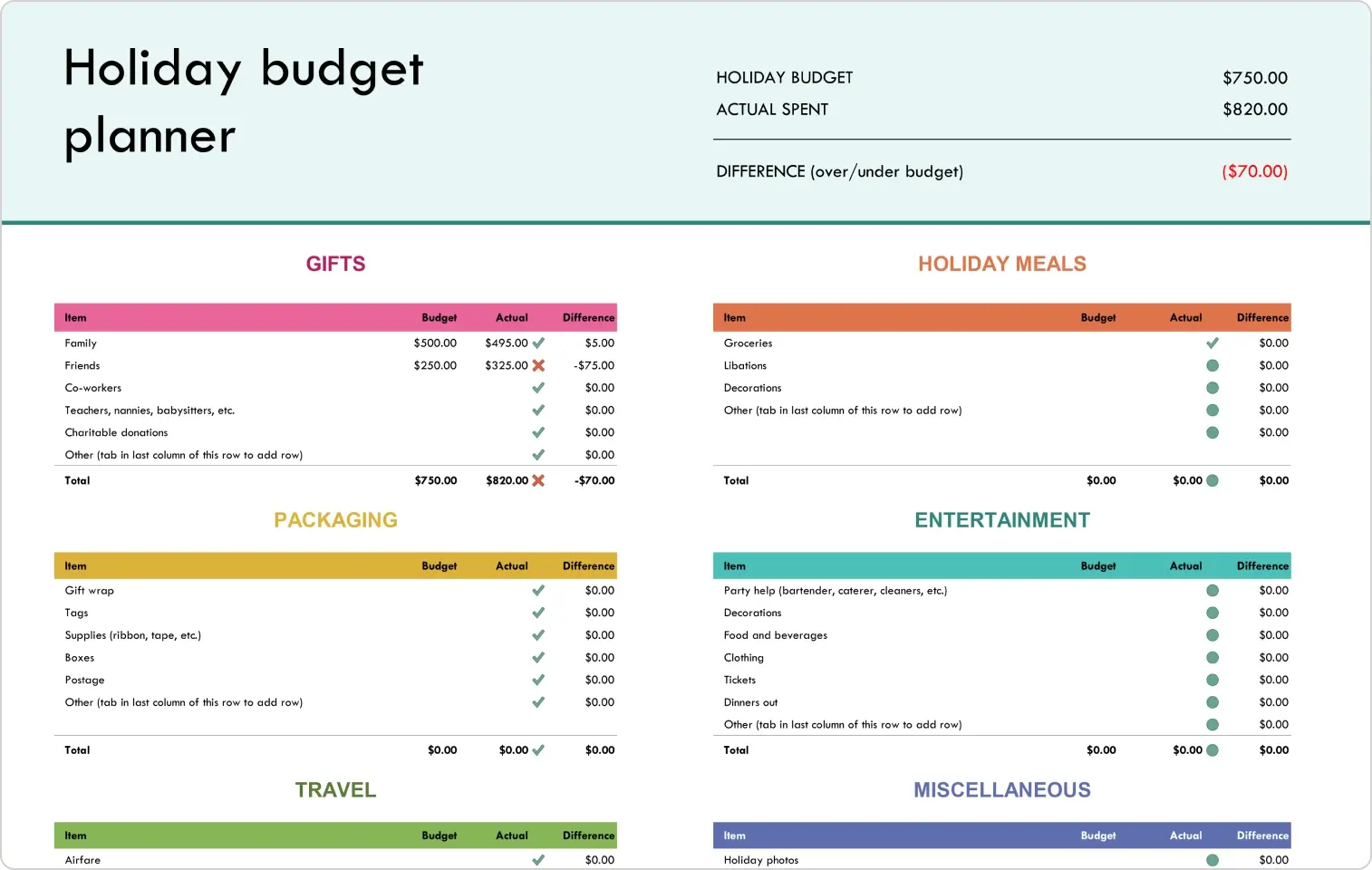 Track Holiday Spending Easily: Best Planning Tools
