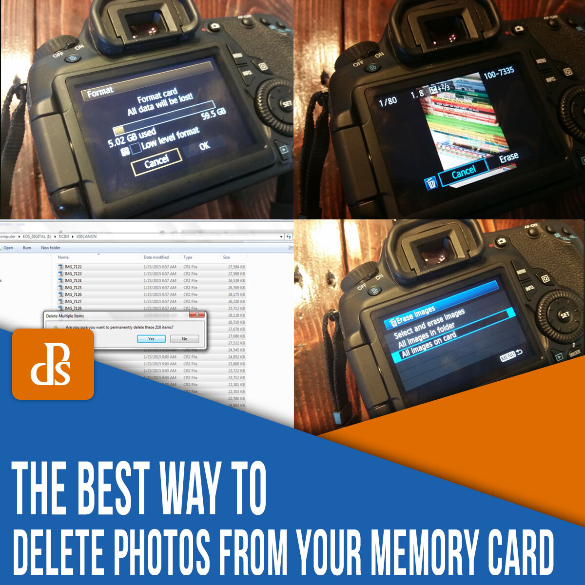 Need to delete photos from sd card? Check this out!