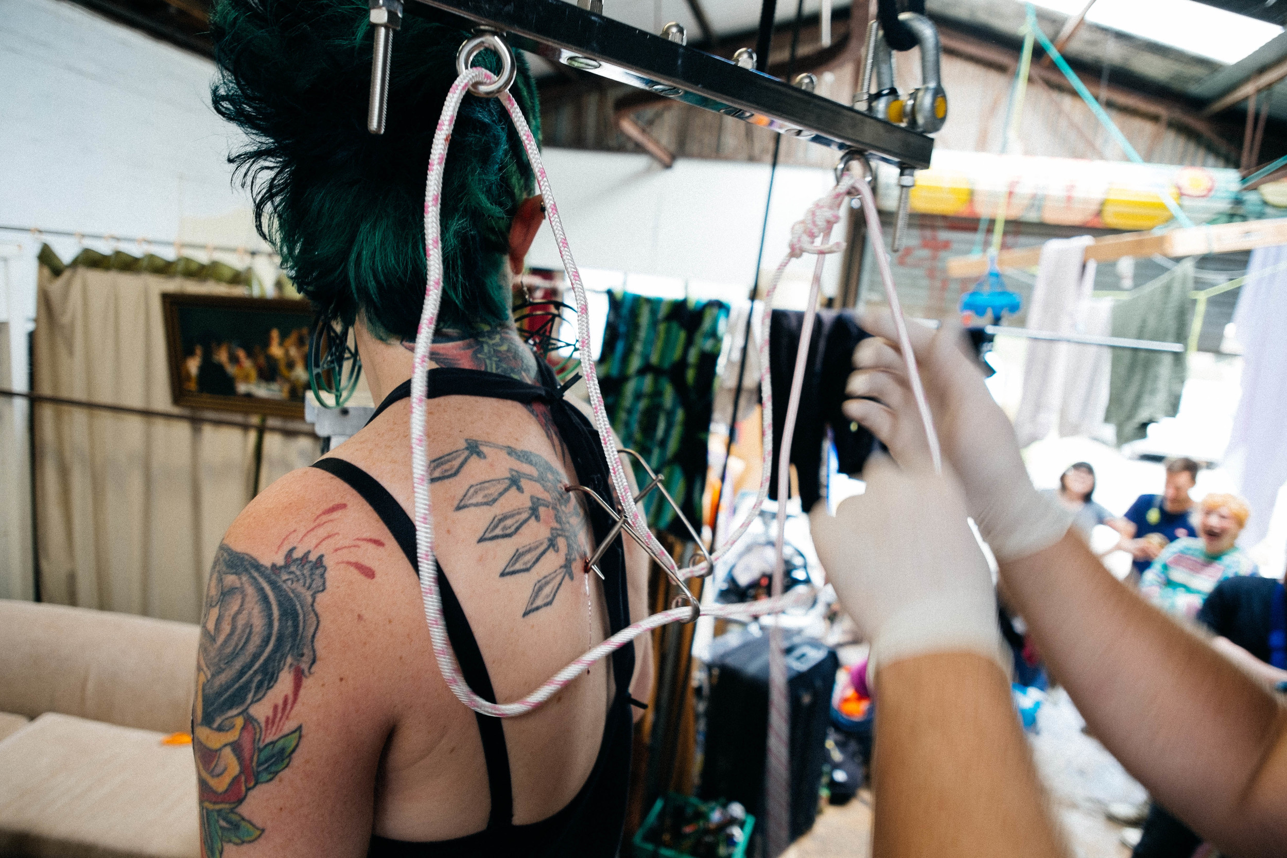 The ultimate guide to human suspension hooks and body modification.