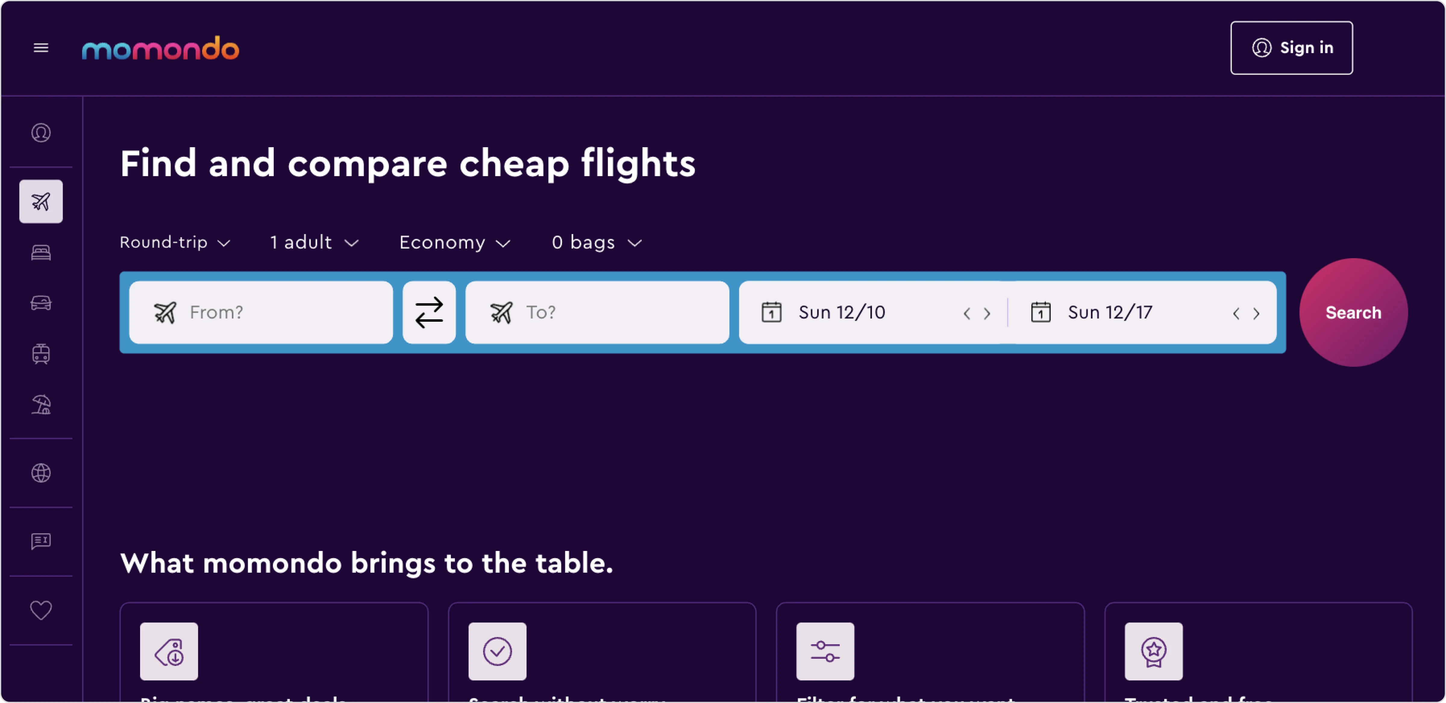 Which site is best? Comparing the top flight comparison tools for booking cheap tickets to find the lowest prices.