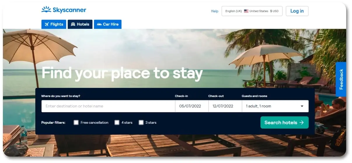 What are the best search engines for booking hotels in tropical destinations? Use these top sites to easily find amazing deals.