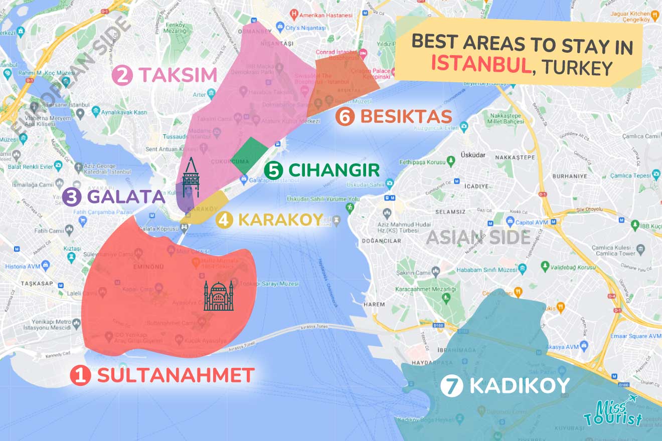 How do you pick the right istanbul neighborhoods to stay in? Simple tips for your visit!