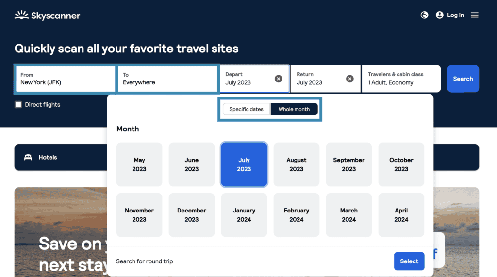 Easy way: Finding discounted flights search engines
