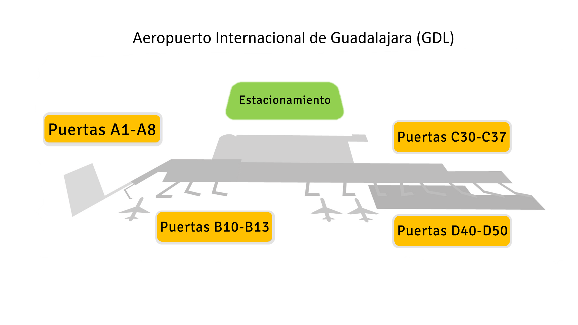 Confused by GDL Airport layout? This gdl airport map makes your journey much smoother.
