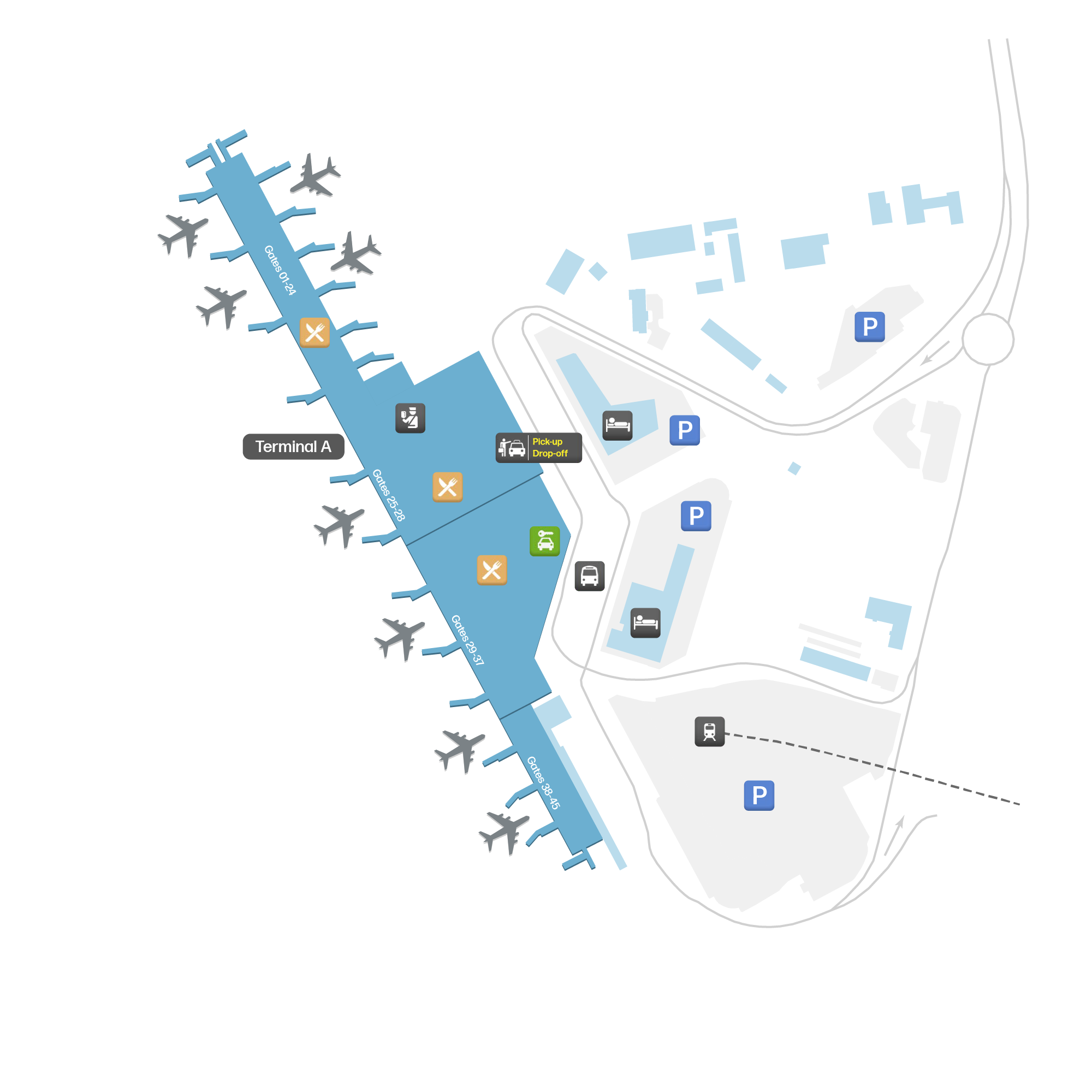 Easy Travel: Warsaw Frederic Chopin Airport Map Guide
