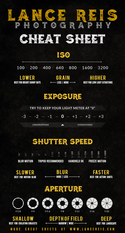 The best cheat sheet for manual camera settings: Learn aperture, shutter speed, and ISO simply.