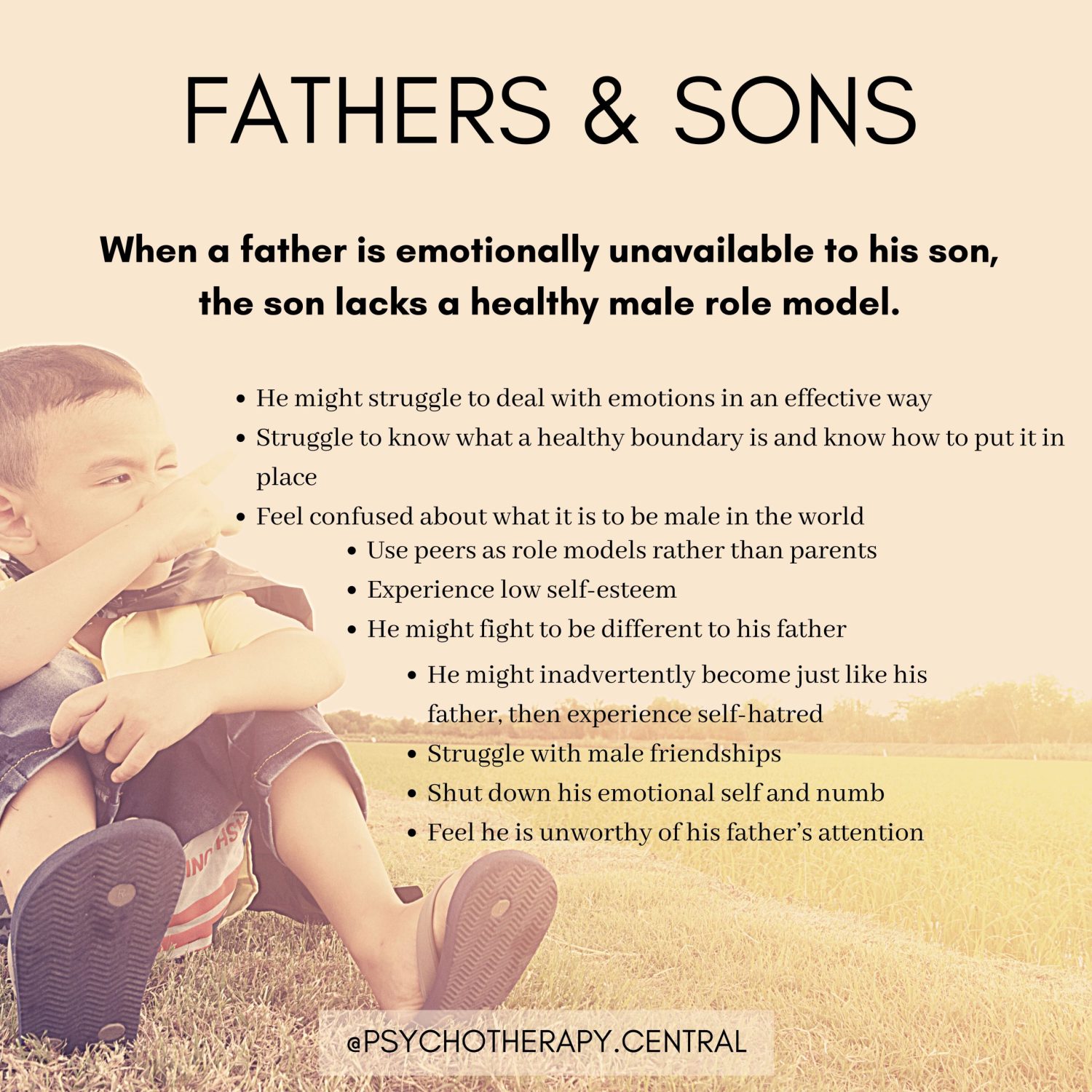 A father becomes the son: what does this really mean for a family? (Understanding when a father becomes the son)