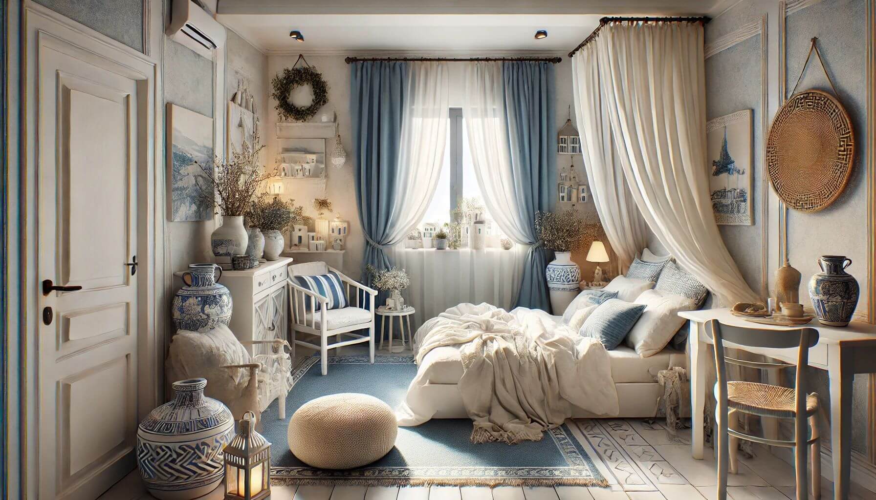 Why choose a landscape coastal room theme? It creates a calm and lovely beach feel.