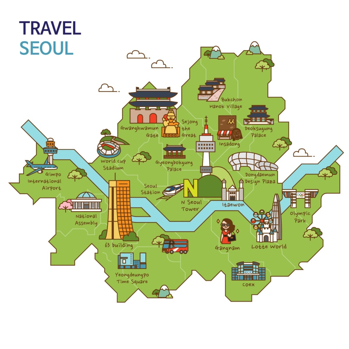 How to plan with your seoul city map (Simple ways to make your Seoul visit amazing)