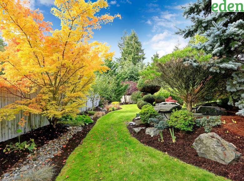 What are the benefits of a landscape with a balance design?