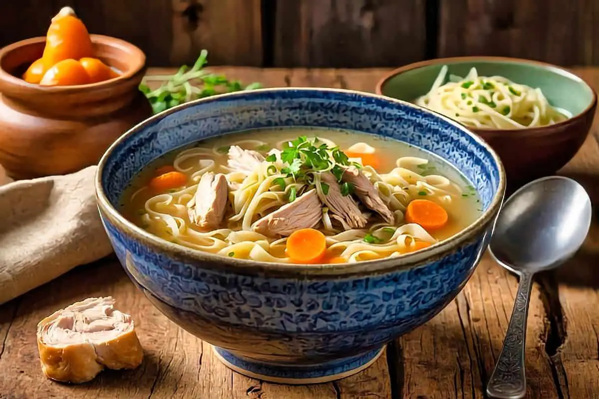 Why is hønsekødssuppe so good on a cold day? It is the perfect comfort food, a top Danish chicken soup.