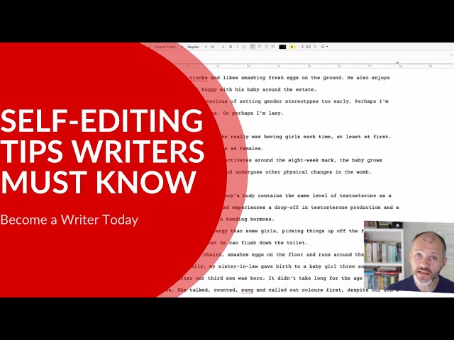 Self Editing Guide For Beginners Save Time Editing Your Work