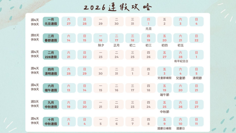 Taiwan National Holidays How Many Off Days & Long Weekends Guide