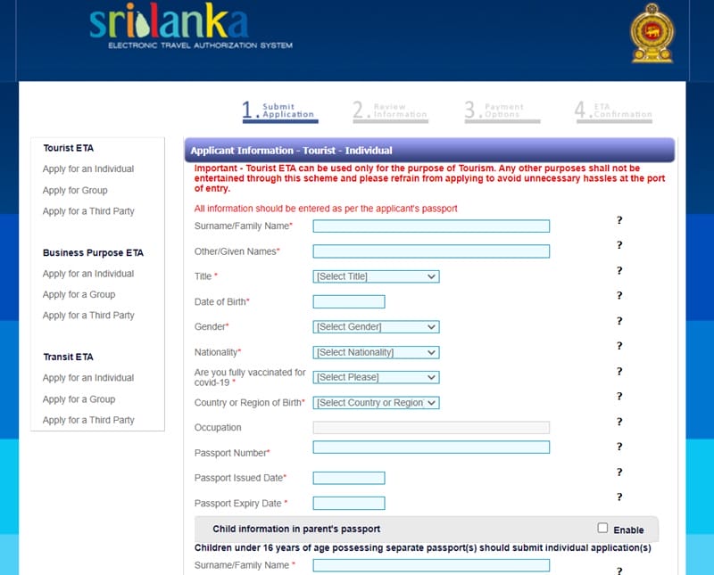 How to apply for e-visa Sri Lanka step by step guide for easy travel