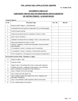 What Documents Needed for Japan Visitor Visa Checklist