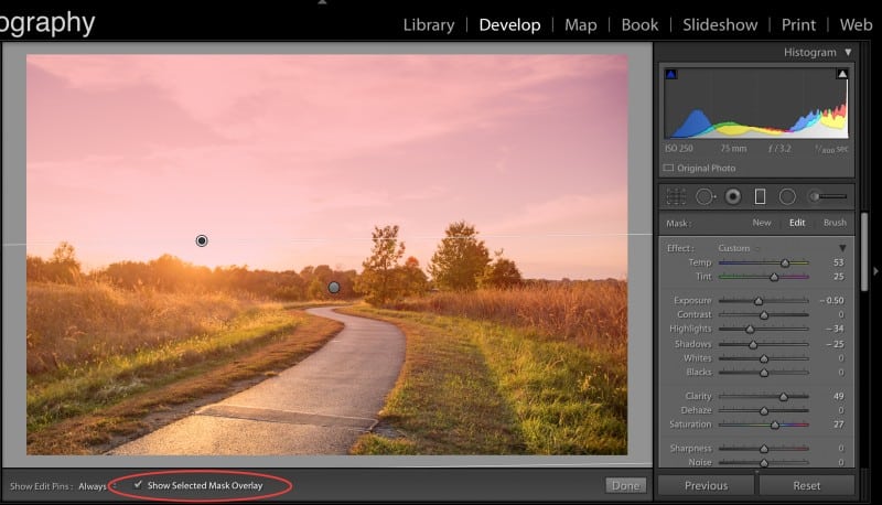 Why graduated filter in lightroom works best for landscape photos