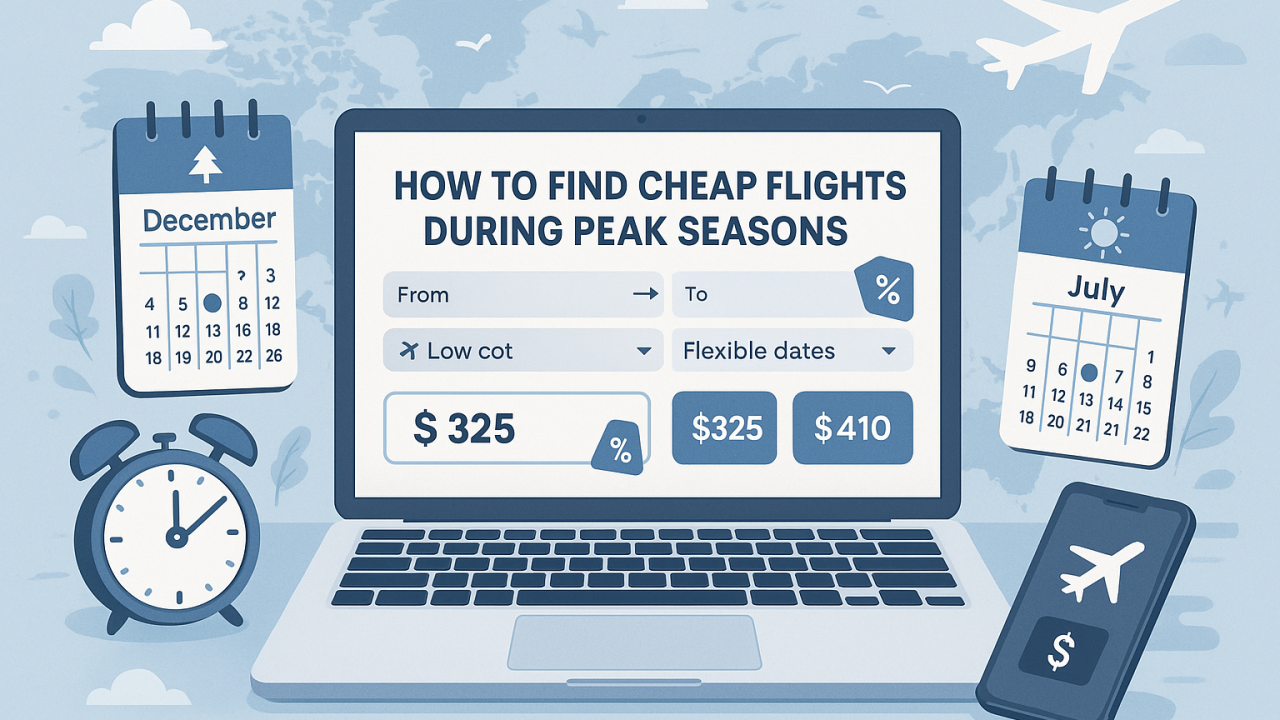 Find best tools for booking discounted flights during peak seasons save big using these