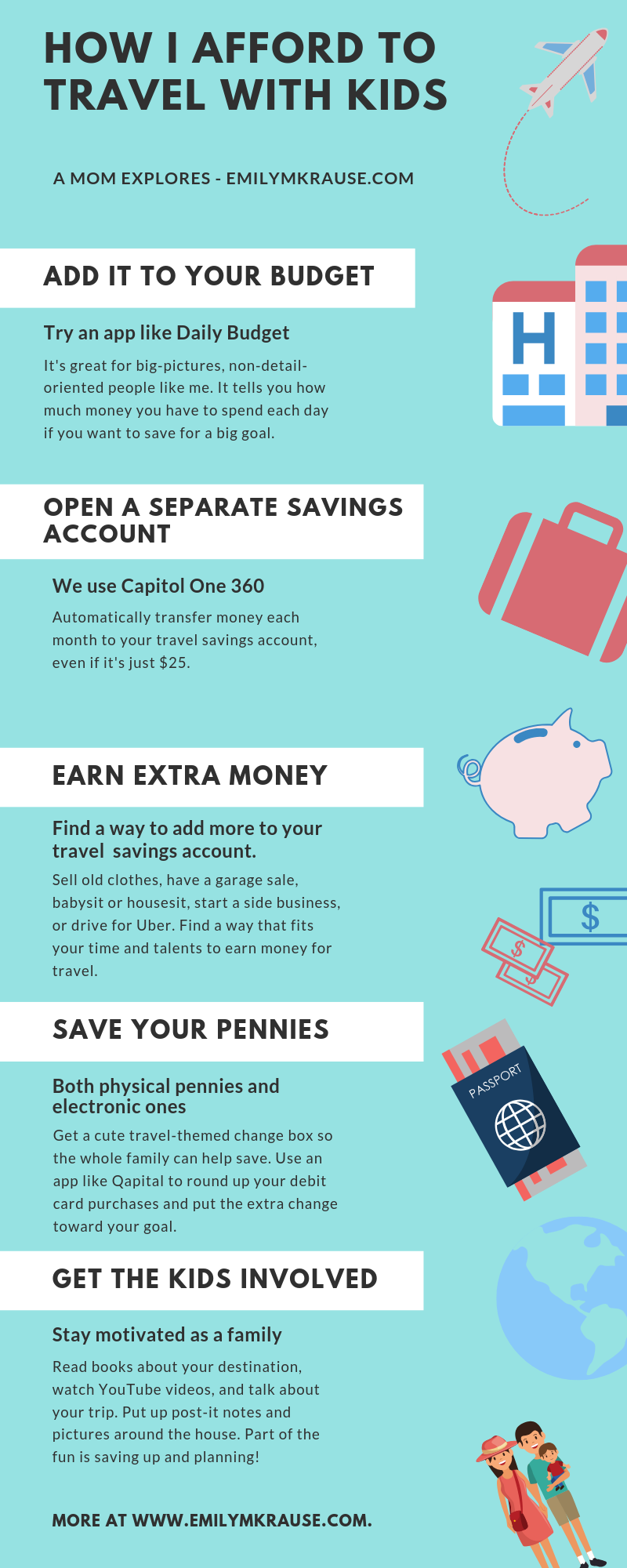 How to make eco-friendly travel with kids cheap? Budget saving advice